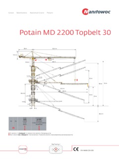 Potain MD 2200 Topbelt 30 Specifications
