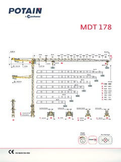 Potain MCT 178 Specifications