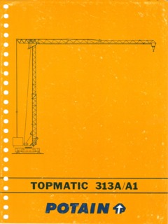 Potain TOPMATIC 313 A A1 Specifications