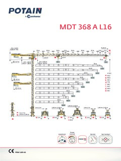 Potain MDT 368 A L16 Specifications