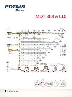 Potain MDT 368 A L16 Specifications