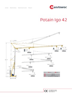 Potain Igo 42 Specifications