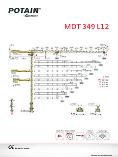 Potain MDT 349 L12 Specifications