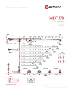 Potain MCT 178 Specifications