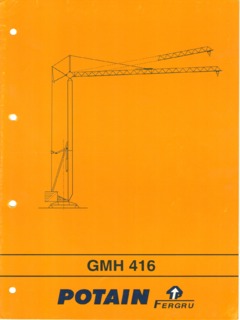 Potain GMH 416 Specifications