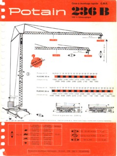 Potain GMR 236 B Specifications