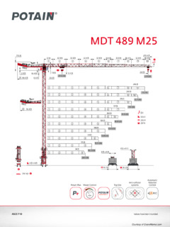 Potain MDT 489 M25 Specifications