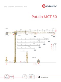 Potain MCT 50 Specifications