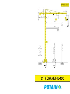 Potain CITY CRANE F15-15C Specifications