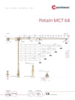 Potain MCT 68 Specifications