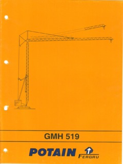 Potain GMH 519 Specifications