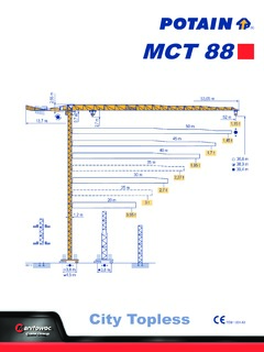 Potain MCT 88 Specifications