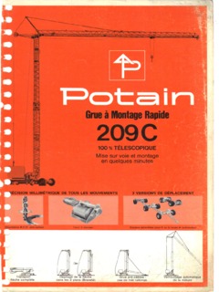 Potain GMR 209 C Specifications