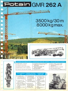 Potain GMR 262 A Specifications