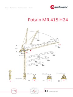 Potain MR 415 H24 Specifications