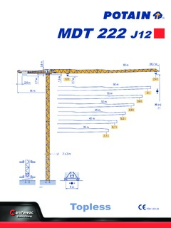 Potain MDT 222 J12 Specifications