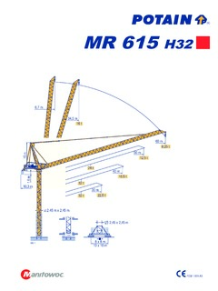 Potain MR 615 H32 Specifications