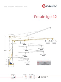 Potain Igo 42 Specifications