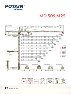 Potain MD 509 M25 Specifications