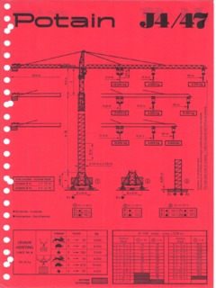 Potain J4/47 Specifications