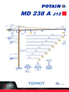 Potain MD 238 A J12 Specifications