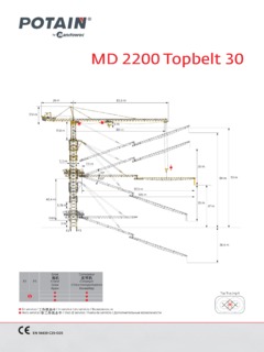Potain MD 2200 Topbelt 30 Specifications