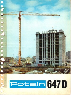 Potain 647 D DM Specifications