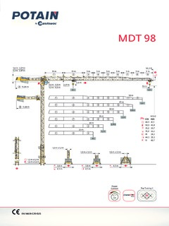 Potain MDT 98 Specifications