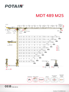 Potain MDT 489 M25 Specifications
