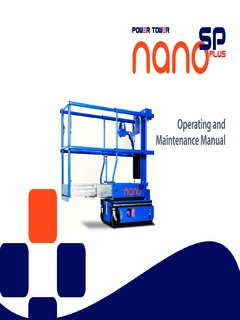 Power Towers a JLG Company Nano SP Plus Specifications