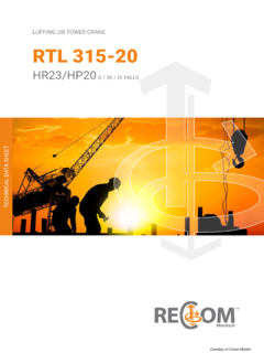 Recom S.R.L. RTL 315 Specifications