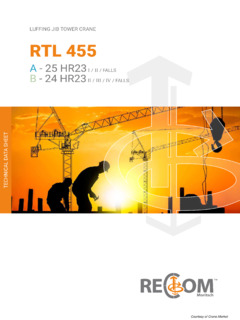 Recom S.R.L. RTL 455 Specifications