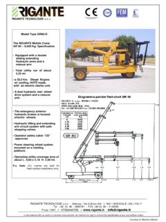 Rigante GR80-D Specifications