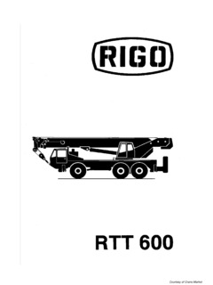 Rigo RTT 600 Specifications