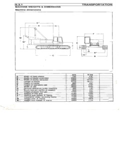 Ruston Bucyrus CH50 Specifications