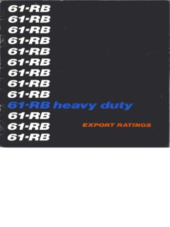 Ruston Bucyrus 61-RB Specifications