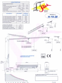 Saez H 19 28 Specifications