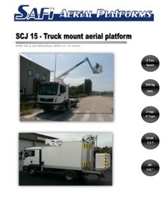 Safi Aerial Platforms SCJ 15 Specifications
