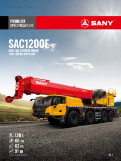 Sany SAC1200E Specifications