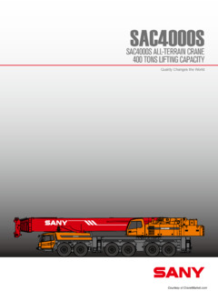 Sany SAC4000S Specifications
