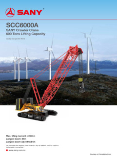 Sany SCC6000A Specifications