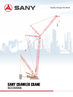 Sany SCC5000A Specifications