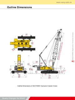 Sany SCC1500C Specifications