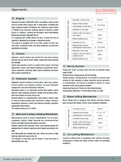 Sany SCC2500C Specifications