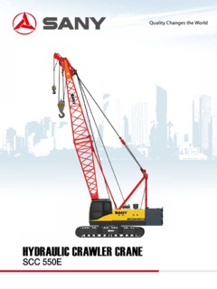 Sany SCC550E Specifications