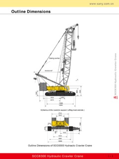 Sany SCC6300 Specifications