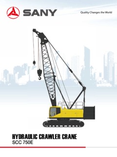 Sany SCC750E Specifications