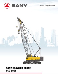 Sany SCC500E Specifications