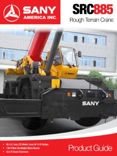 Sany SRC885 Specifications