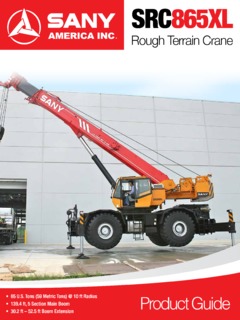 Sany SRC865XL Specifications